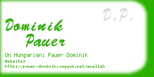 dominik pauer business card